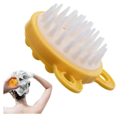 Produktbild von Kopfhautbürste aus Silikon - Massagebürste für Haarwachstum