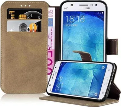Obrázek produktu pro Cadorabo pouzdro pro Samsung Galaxy J5 2015 Case in Brown Protective Cover Pouzdro na mobilní telefon Case Cover