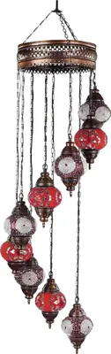 Zdjęcie produktu dla Żyrandol sufitowy żyrandol lampa sufitowa lampy szklane 45x145cm