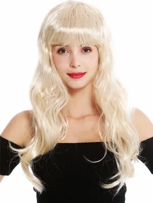 Produktbild von WIG ME UP Perücke Pony Blond Lang 90649-ZA83