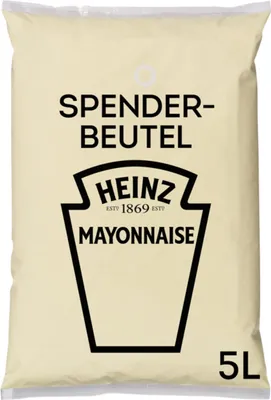 Produktbild von Heinz Mayonnaise cremig würzig im Spenderbeutel 3 x 5 Liter 1500ml