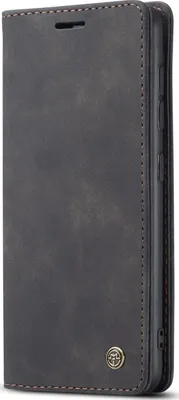 Produktbild von Caseme 013 Handyhülle für Samsung Galaxy A21s – Klapphülle/Etui mit Geldbörsenfunktion – Schwarz