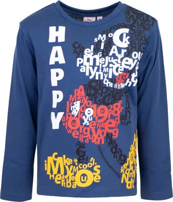 Produktbild von Disney Mickey Mouse Langarmshirt Bequeme und stylische Kleidung für kleine Fans Blau 6 Jahre