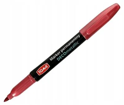 Produktbild von TOMA TO-324 Permanentmarker Rot Metallic Rundspitze