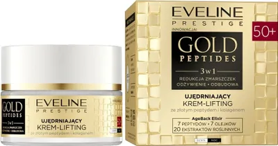 Produktbild von Eveline Cosmetics Gold Peptides – feuchtigkeitsspendende, beruhigende Gesichtscreme