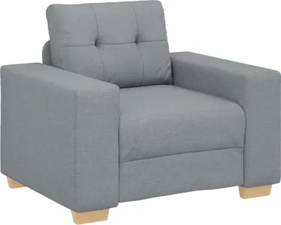 Produktbild von vidaXL Sessel Hellgrau 100x78x80 cm Stoff