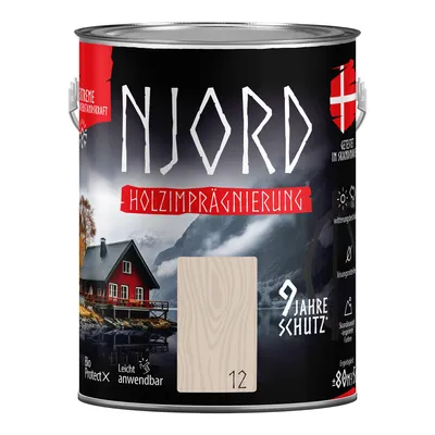 Produktbild von Holzimprägnierung NJORD 5L Holzschutz (11) Wikingerboot Schutzlack Wetterfest
