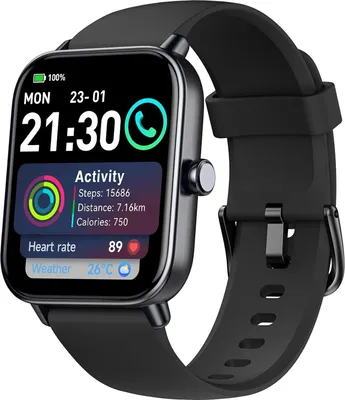 Immagine prodotto di Smartwatch AEAC IDW19, 1,8 pollici, 110 modalità, IP68, nero