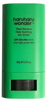 Produktbild von Haruharu Wonder Black Bamboo Schutzcreme Daily Soothing Sun Shield SPF 50+/PA++++ 20 g