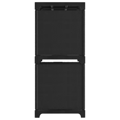 Produktbild von "2026 Aktion" Würfel-Regal 4 Fächer Schwarz 69x30x72,5 cm Stoff  - NeuMöbel5337818