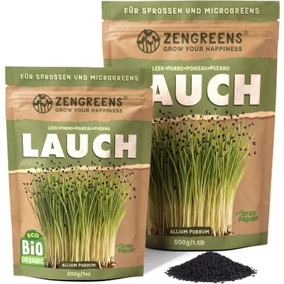 Produktbild von ZenGreens® Sprossen- & Microgreens-Samen - Lauch - 500g