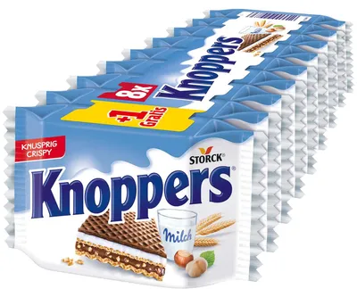 Image de Knoppers Milk Walnut Wafer 25 G + 1 Gratis