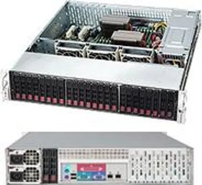 Produktbild von Supermicro 216BAC-R920LPB, Rack, Server, Schwarz, ATX, EATX, 2U, Heimbüro