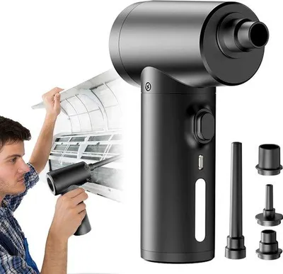 Obrázok produktu pre Kompaktný vysávač 100 W, čierny, USB, bezdrôtový, LED