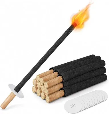 Productafbeelding van Wasfakkels 42 cm - 50 stuks - brandduur tot 45 minuten - ideaal voor buitengebruik - Luxento