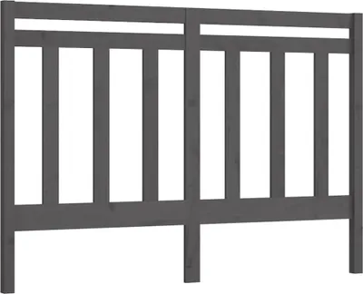 Obrázok produktu pre vidaXL Čelo postele sivé 126x4x100 cm Masívne borovicové drevo