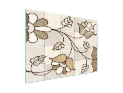 Produktbild von Glasschutzplatte Für Herd 70X52 Mosaik