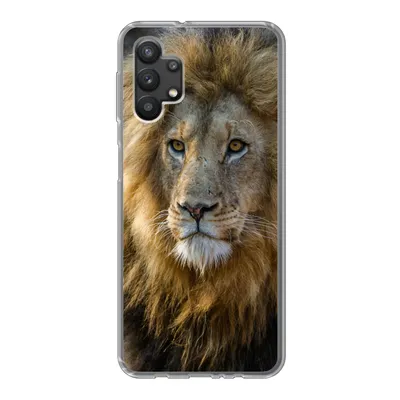 Produktbild von MuchoWow® Handyhülle Schutzhülle Hülle für Samsung Galaxy A32 5G Löwe - Porträt - Wild Silikon Softcase Handy Hülle - Softcase