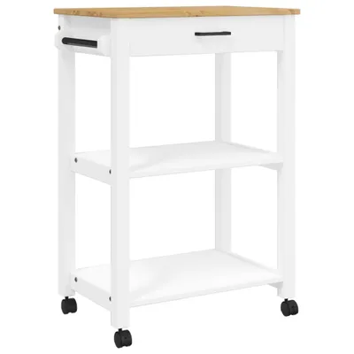 Produktbild von vidaXL Küchenwagen MONZA 60x40x88,5 cm Massivholz Kiefer