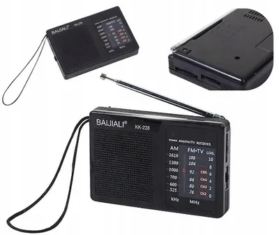Produktbild von Tragbares Radio AM FM Batterieradio Taschenradio Küchenradio Baustellenradio Schwarz