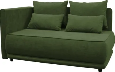 Zdjęcie produktu dla Kondela Sofa rozkładana z pojemnikiem na pościel Liami L - zielona
