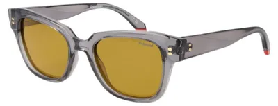 Image de Lunettes de soleil Polaroid PLD 6251/S/X, gris/jaune, polarisées, pour femmes. Taille : 51/19/140