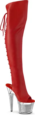 Produktbild von SPECTATOR-3019 Damen Boots von Pleaser, Rot  , EU 40, US 10