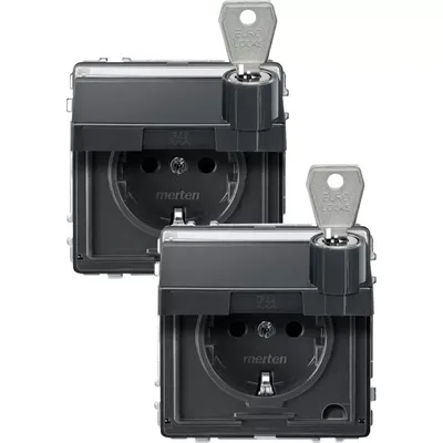 Zdjęcie produktu dla Gniazdo elektryczne Merten SCHUKO, model MEG2318-7214
