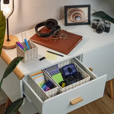 Produktbild von relaxdays Geflochtener Aufbewahrungskorb 4er Set
