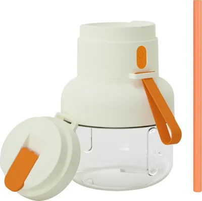 Produktbild von Entsafter Tragbarer Entsafterbecher  Elektrischer Entsafterbecher  Eis-Crusher-Mixer  Obst- und Gemüsesaftpresse 850ml Orange /DDXGC8/
