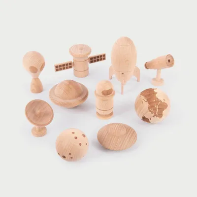 Produktbild von TickiT Holz Weltraumabenteuer Spielset - pädagogisch und fantasievoll