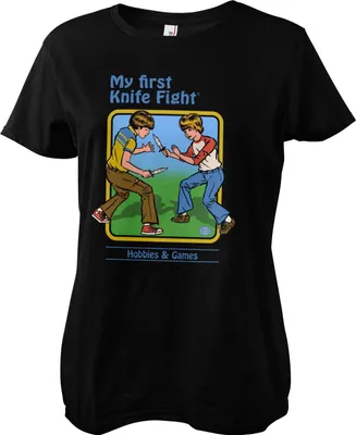Produktbild von My First Knife Fight Girly Tee - X-Large - Black