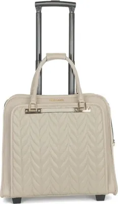 Produktbild von Kompakte Rollen Damen Aktentasche Trolley Groß Beige Hell Laptoptrolley Bowatex
