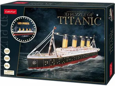 Zdjęcie produktu dla Układanka 3D Titanic Led 266 elementów