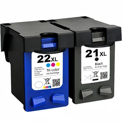Produktbild von 2er 21XL 22XL Druckerpatronen Kompatibel für HP 21XL 22XL ersetzt für Deskjet 3910 / 3920 / 3930 / 3940 / F2110 / F2120 / D1320 / D1330