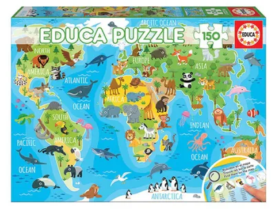 Obrázek produktu pro Educa 18115, 150 kusů, Mapy, 6 rok/roky
