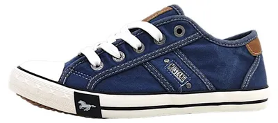 Productafbeelding van Mustang Kinderschuhe Jungen Halbschuhe Schnürer Blau Freizeit