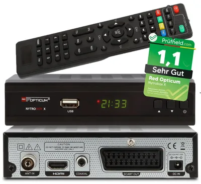 Obrázek produktu pro Tuner DVB-T2 a DVB-C Opticum NytroBox X H265 HDMI SCART USB PVR