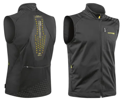 Produktbild von Komperdell Softshell Vest Herren, Farbe:schwarz/gelb, Größe:S