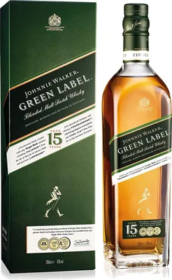 Image de Johnnie Walker Green Label Blended Scotch Whisky 40% Vol. (0,7 l)