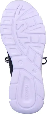 Produktbild von Rieker Damen Schnürschuh Sneaker Stoff Halbschuh 54022, Größe:37 EU, Farbe:Blau