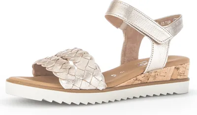 Produktbild von Gabor Sandalette 42.759, gelocht/geflochten, Gold, Damen
