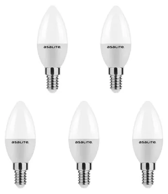 Produktbild von Asalite E14 LED-Lampe B35 4W 350lm 3000K warmweiß 5 Stück