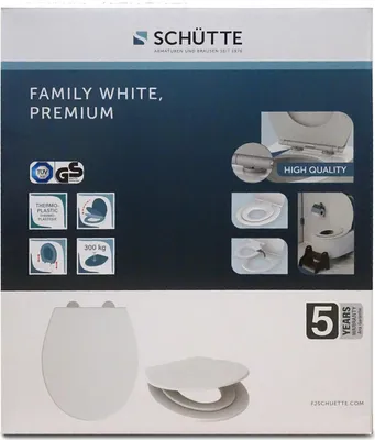 Produktbild von Schütte WC Sitz mit integriertem Kindersitz, & Absenkautomatik, weiß