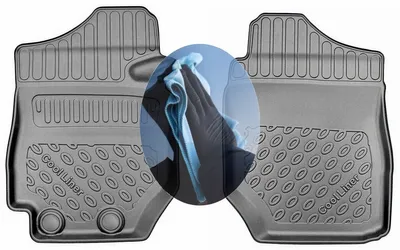 Produktbild von Z511716 TPE-Gummifußmatten kompatibel mit  Suzuki Jimny Pro 2-Sitzer Allradantrieb Allgrip 2 GJ Steilheck Geländewagen SUV 3-türer 2021- für manuelles Schaltgetriebe vorgesehen