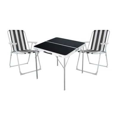 Produktbild von 3-teiliges Campingmöbel Set Outdoor Campingstuhl Tisch Aluminium