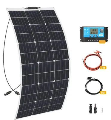 Productafbeelding van Zonnepaneel, flexibel ontwerp, hoge efficiëntie, 12V, 100W