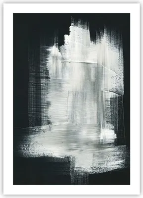 Produktbild von Poster - Poster ohne Rahmen - Abstraktion Schwarz Weiß - 50x70 cm - Wand Bild - Wanddeko - Wandbilder - Kunstposter - Wandposter - Bilder - Kunstdruck - Wanddekoration - Wandbild - P2XPA50x70-4173