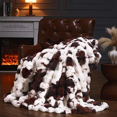 Immagine prodotto di Omgoods - Coperta in peluche morbido, 230x230 cm, reversibile e calda
