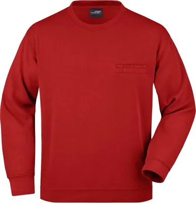 Produktbild von Klassisches Sweatshirt mit Brusttasche red, Gr. S